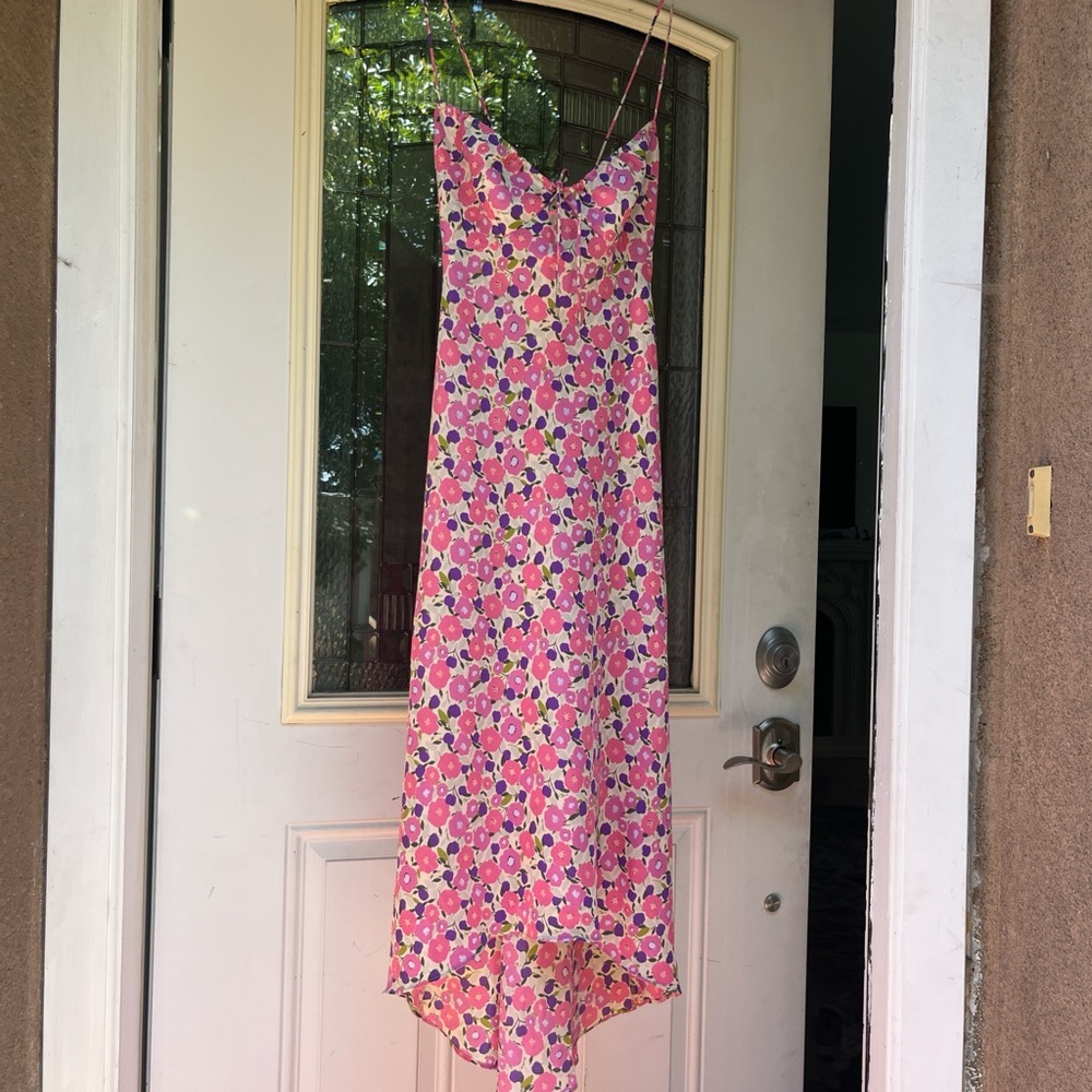 Vintage milkmaid Express Pink Floral Dress